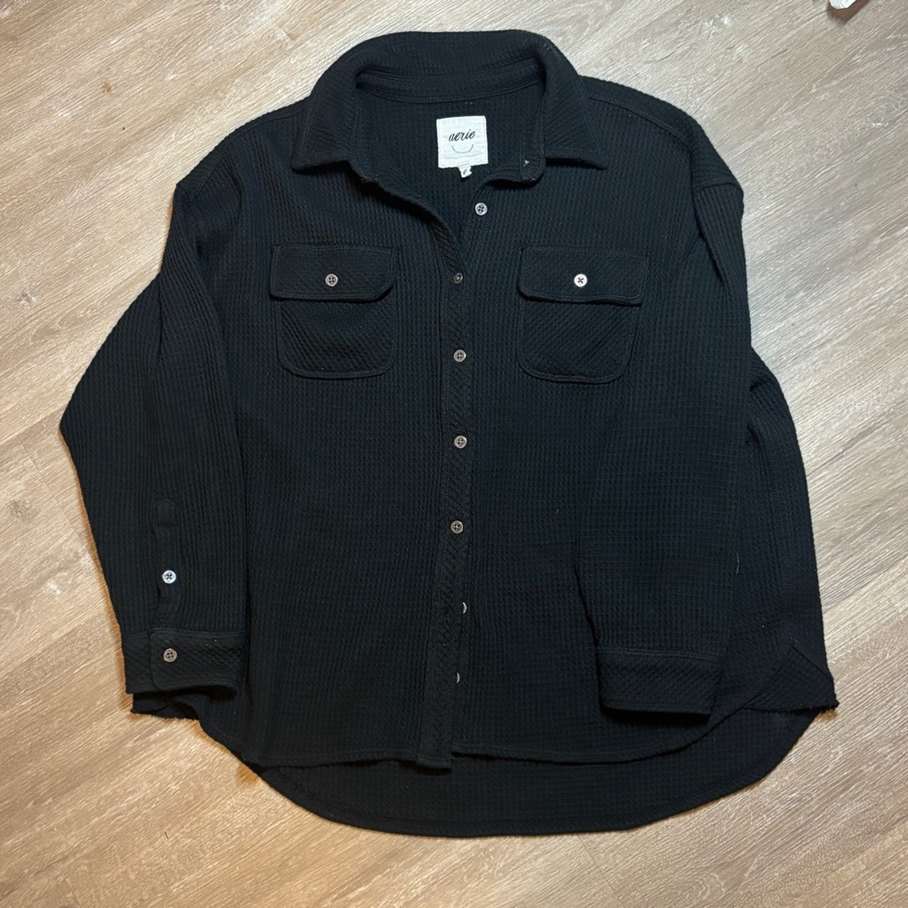Aerie Waffle Button Down